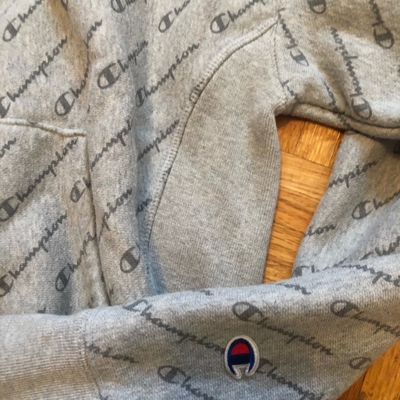 Reverse weave champion hoodie with writing - Picture 3 of 4